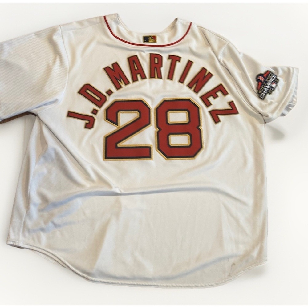 Majestic Boston Red Sox J.D. Martinez Jersey 2018 World Series USA Made 2XL Rare